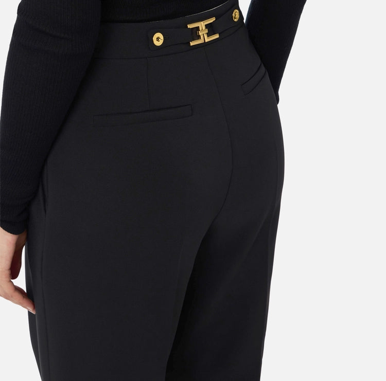 Bermuda in crêpe con accessorio gioiello PA09856E2 Elisabetta Franchi