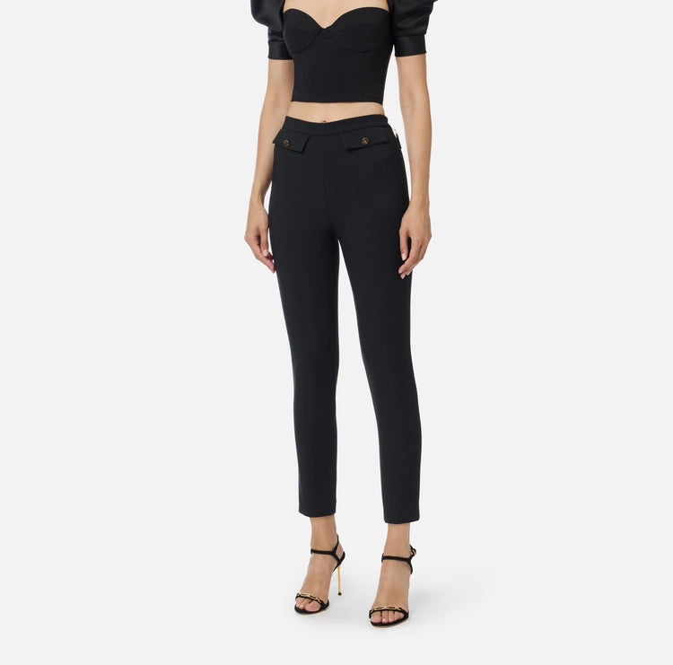 Pantaloni in doppio crêpe PA12056E2 Elisabetta Franchi