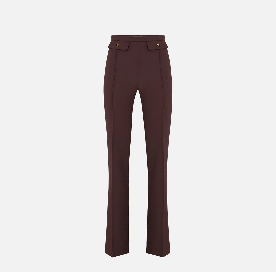 Pantaloni in doppio crêpe PA12156E2 Elisabetta Franchi