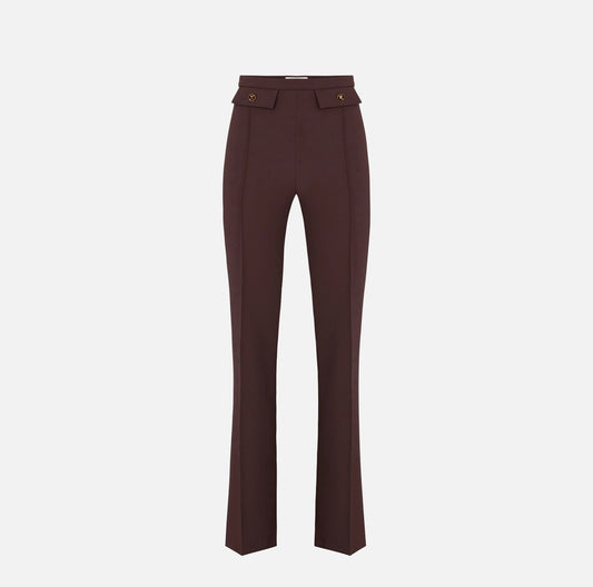 Pantaloni in doppio crêpe PA12156E2 Elisabetta Franchi