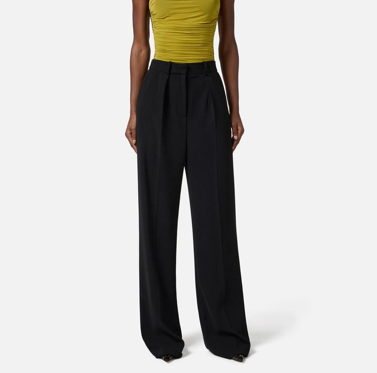 Pantaloni in crêpe fluido PA12456E2 Elisabetta Franchi