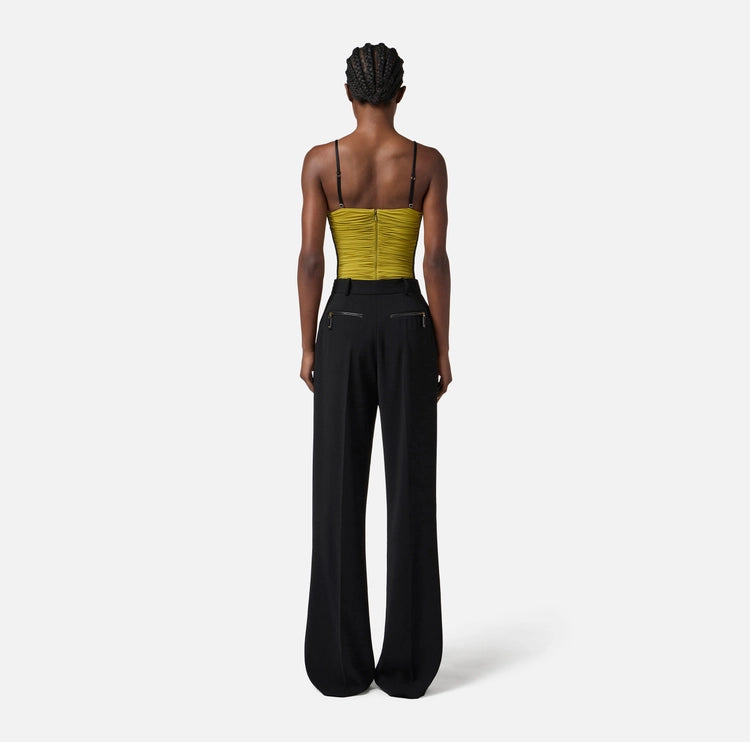 Pantaloni in crêpe fluido PA12456E2 Elisabetta Franchi