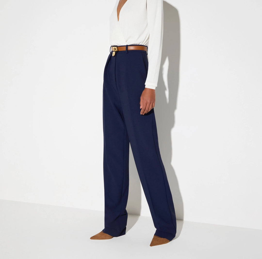Pantaloni in crêpe leggero PA19466E2 Elisabetta Franchi