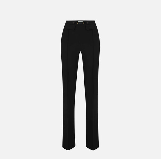 Pantaloni in doppio crêpe stretch PA19666E2 Elisabetta Franchi