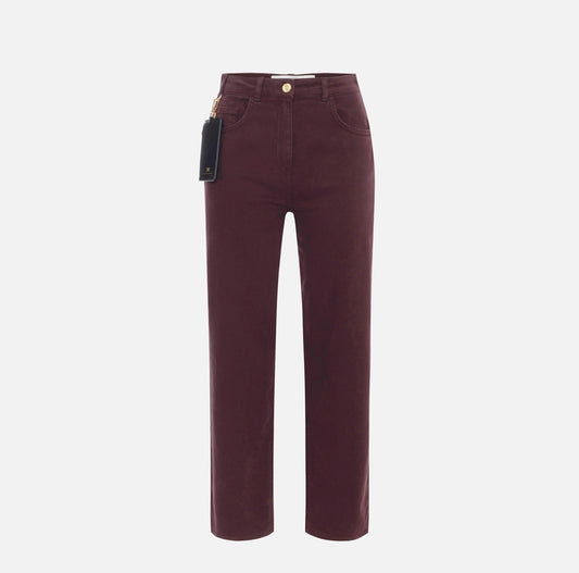 Jeans in drill di cotone PJ04D56E2 Elisabetta Franchi
