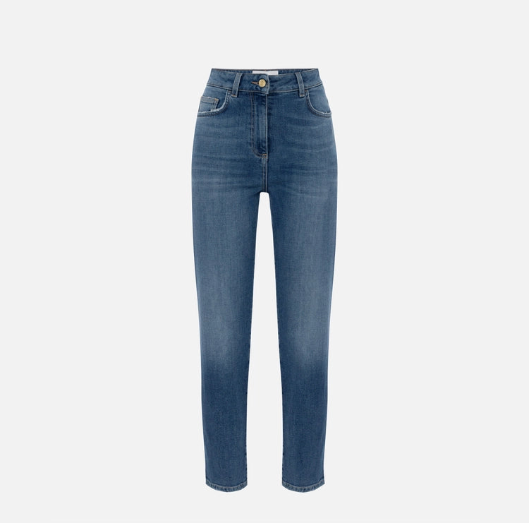 Jeans con logo embossed PJ07N56E2 Elisabetta Franchi