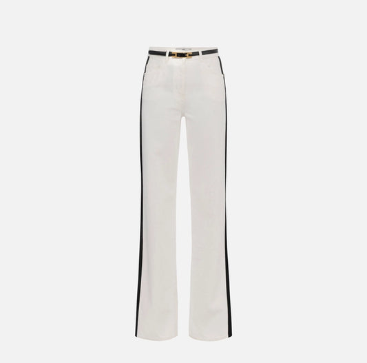 Jeans con bande in raso PJ13I56E2 Elisabetta Franchi