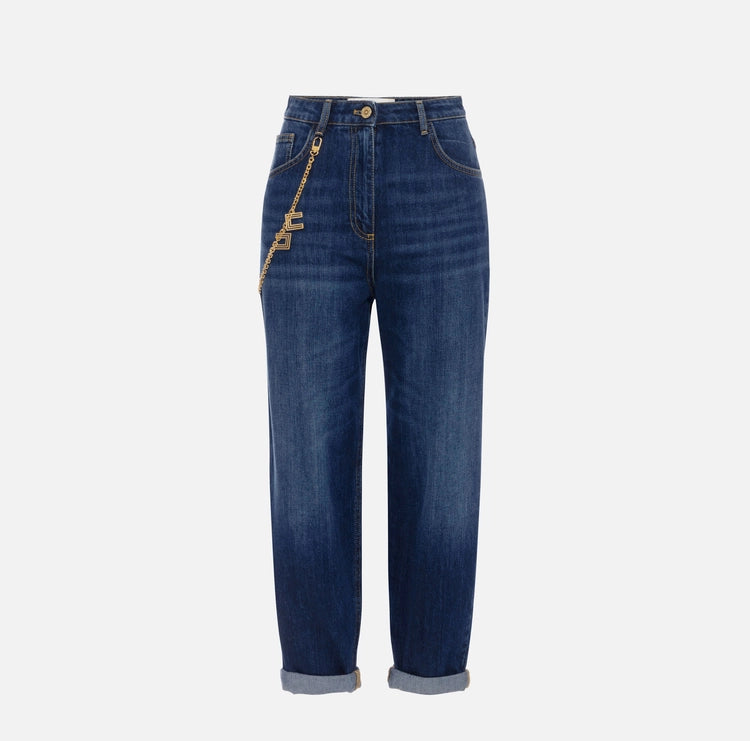 Jeans con catena gioiello PJ14D56E2 Elisabetta Franchi