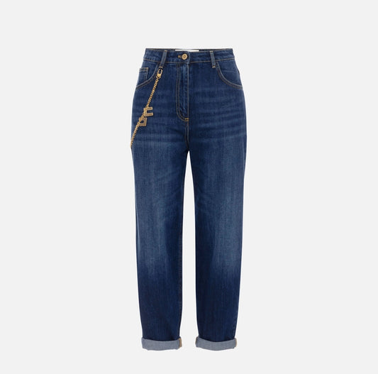 Jeans con catena gioiello PJ14D56E2 Elisabetta Franchi