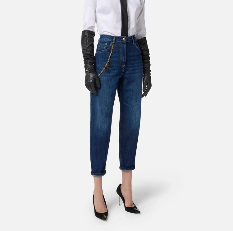 Jeans con catena gioiello PJ14D56E2 Elisabetta Franchi
