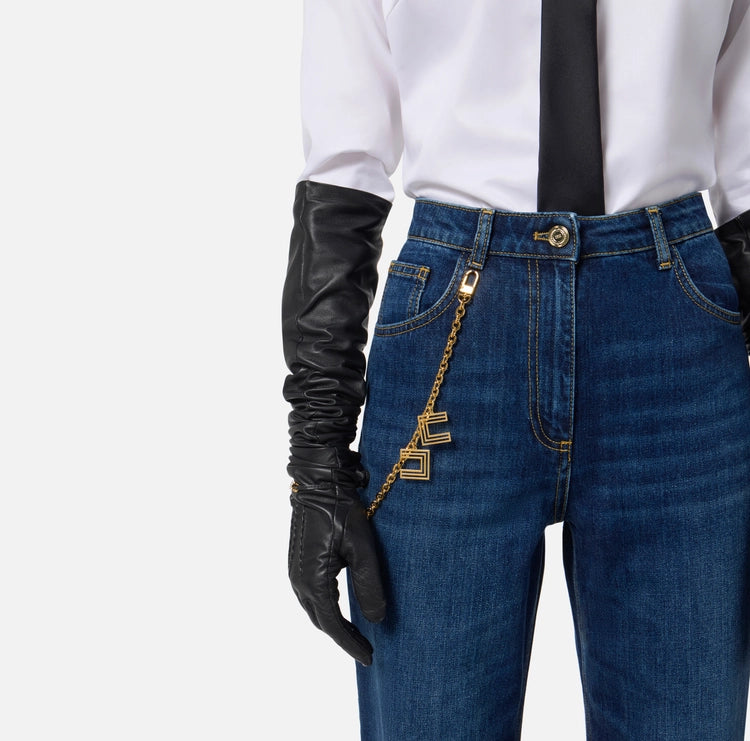 Jeans con catena gioiello PJ14D56E2 Elisabetta Franchi