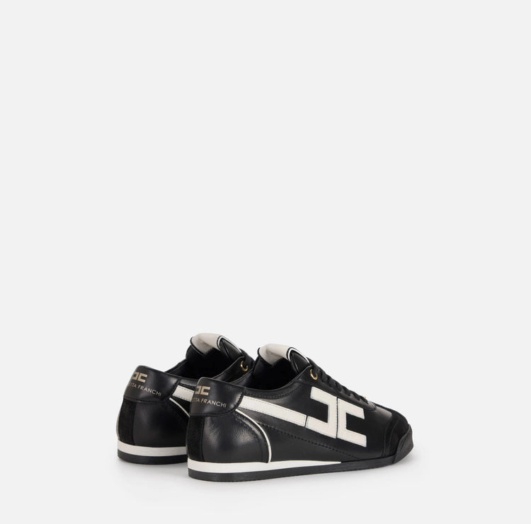 Sneaker in pelle con dettaglio logo SA82G56E2 Elisabetta Franchi