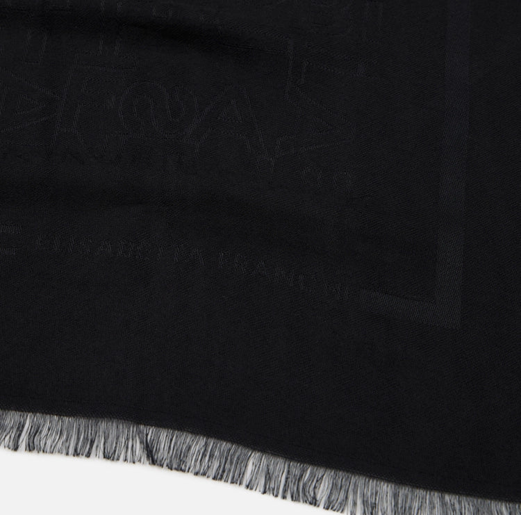 Pashmina rettangolare in viscosa jacquard con lettering logo SC01F46E2 Elisabetta Franchi