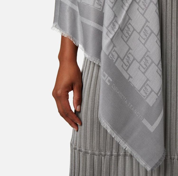 Pashmina in viscosa lurex jacquard Elisabetta Franchi