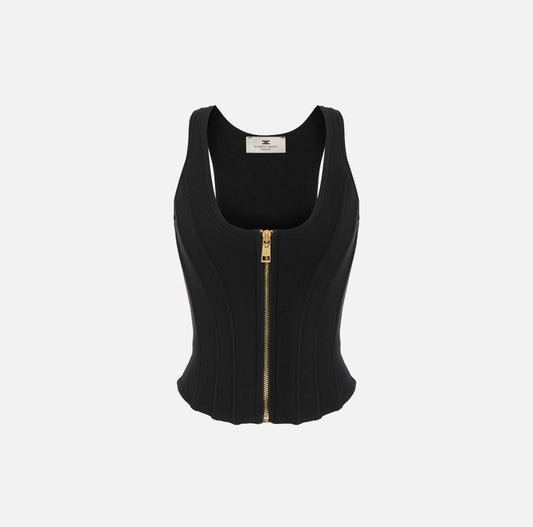 Top in lana punto stoffa TK57S56E2 Elisabetta Franchi