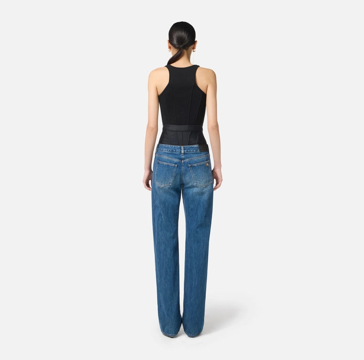 Top in lana punto stoffa TK57S56E2 Elisabetta Franchi