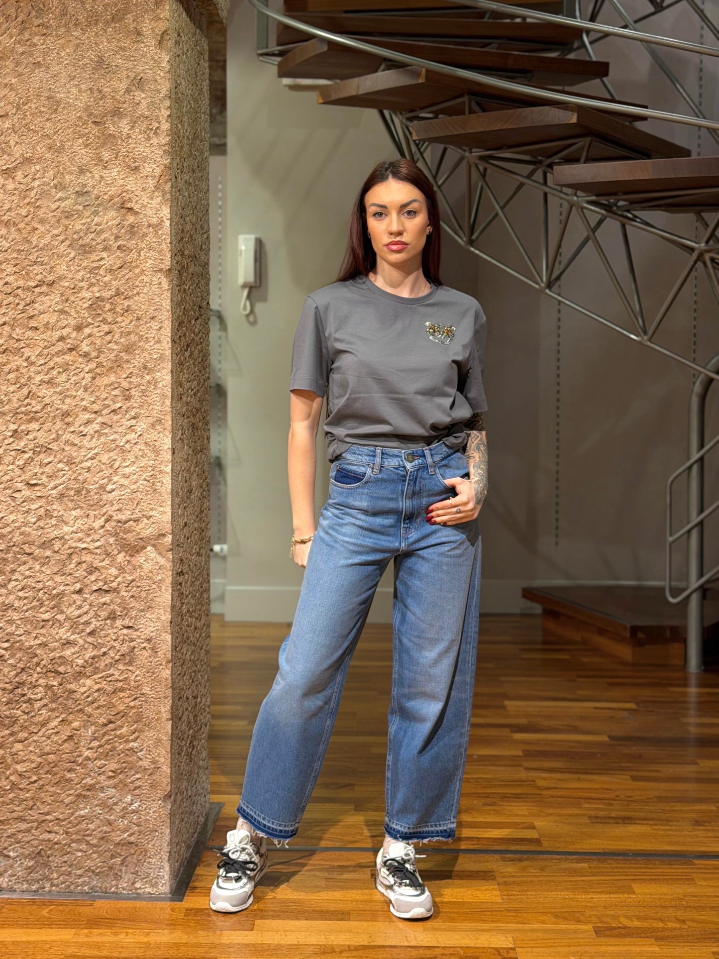 Jeans baloon effetto vissuto Pinko