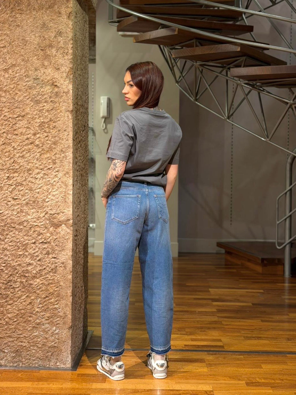 Jeans baloon effetto vissuto Pinko