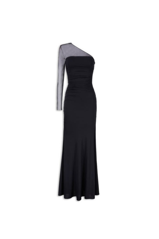 Asymmetric dress Jet AniyeBy